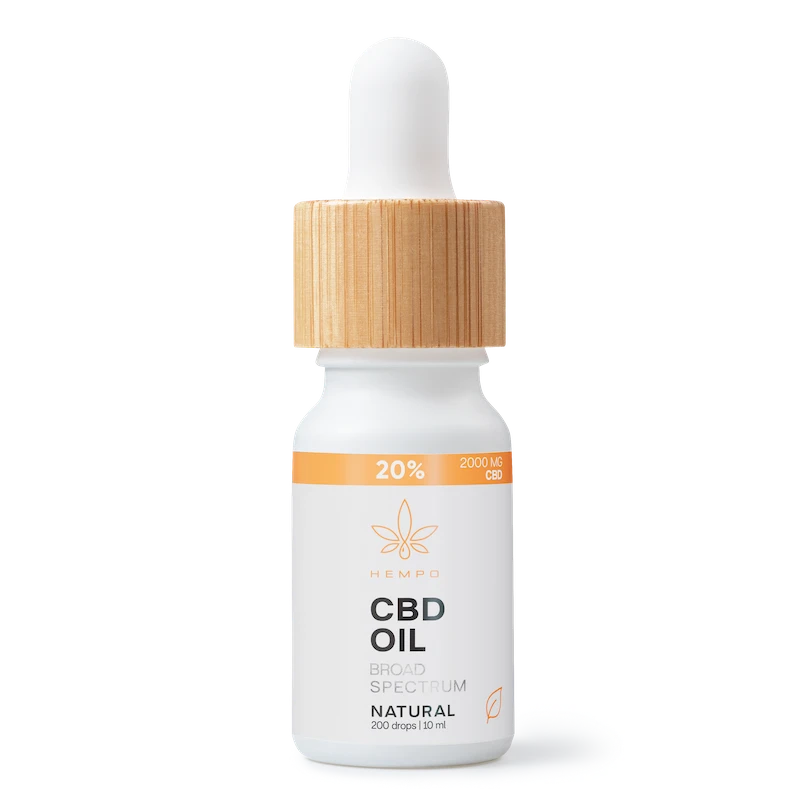 20% Laajan spektrin CBD öljy ilman THC