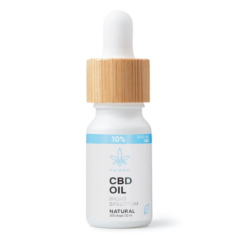 10 % CBD-öljy ilman THC ä, laajan spektrin