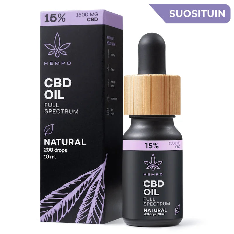 CBD-öljy 15% täyden spektrin