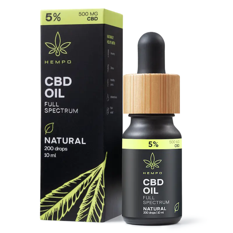 CBD-öljy 5 % hamppuöljy kanabidiolilla