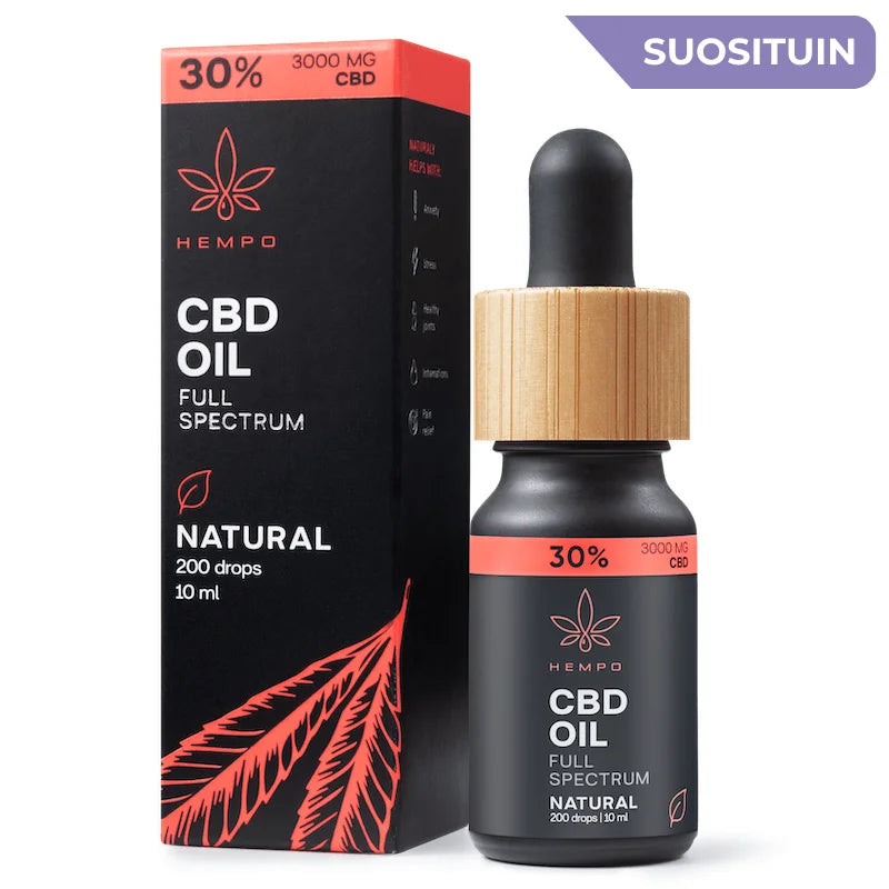 Hempo 30% Tayden spektrin vahva CBD öljy